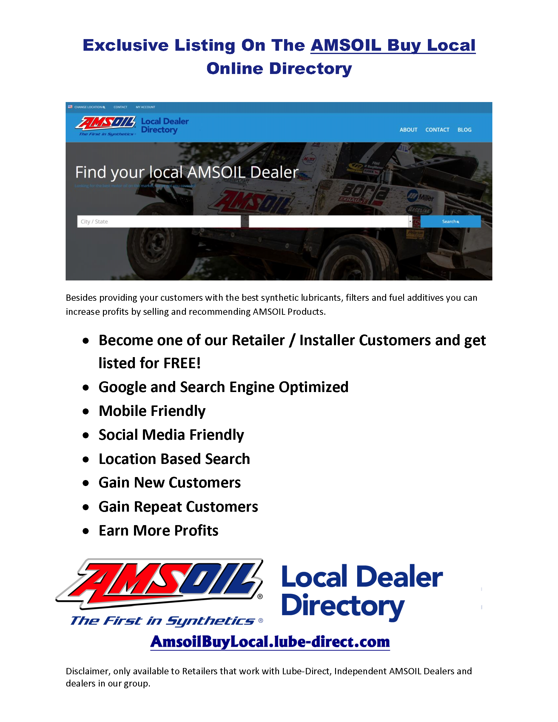 AMSOIL Near Me Local Dealer